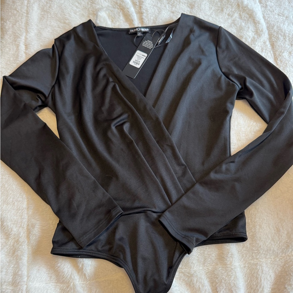 Black Long Sleeve Bodysuit